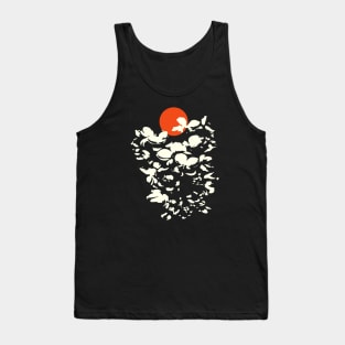 Minimalist Abstract Nature Art #28 Gentle Flury of Flower Petals Tank Top